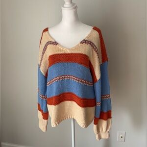 Oversized knit sweater